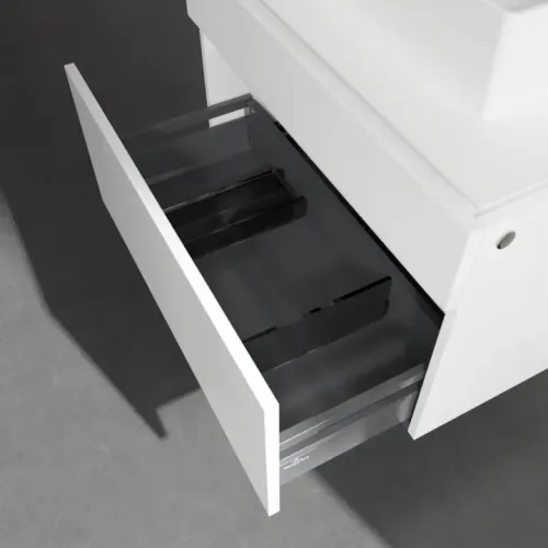 Villeroy & Boch Legato Тумба под раковину, 2 выдвижных ящика, 800 x 550 x 500 mm, Glossy White / Glossy White B60200DH