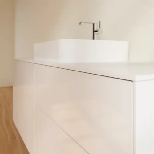 Villeroy & Boch Finion Тумба под раковину, с подсветкой, 4 выдвижных ящика, 1600 x 603 x 501 mm, Glossy White Lacquer G44100GF