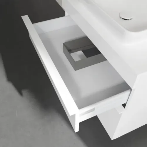Villeroy & Boch Venticello Тумба под раковину, 2 выдвижных ящика, 757 x 606 x 502 mm, Glossy White / Glossy White A94002DH