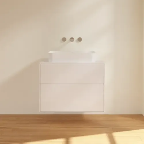 Villeroy & Boch Finion Тумба под раковину, 2 выдвижных ящика, 800 x 603 x 501 mm, Glossy White Lacquer F63100GF