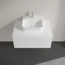 Villeroy & Boch Legato Тумба под раковину, 1 выдвижной ящик, 800 x 380 x 500 mm, Glossy White / Glossy White B73300DH