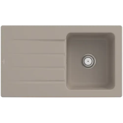 Villeroy & Boch Architectura 50 Мойка, включая Комплект слива с ручным управлением, выкл Керамика, 860 x 510 mm, Almond CeramicPlus 335001AM