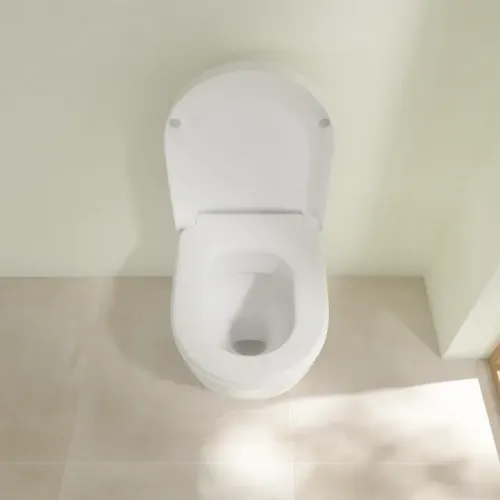 Villeroy & Boch Subway 2.0 Унитаз с открытым смывным краем, напольный, Альпийский белый CeramicPlus 5602R0R1