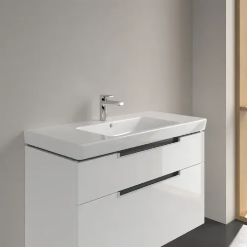 Villeroy & Boch Subway 2.0 Pаковина для установки на тумбу, 1000 x 480 x 180 mm, Альпийский белый, с переливом 7175A001