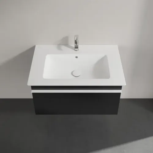 Villeroy & Boch Venticello Тумба под раковину, 1 выдвижной ящик, 753 x 420 x 502 mm, Black Matt Lacquer / Black Matt Lacquer A93402PD