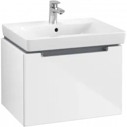 Villeroy & Boch Subway 2.0 Тумба под раковину, 1 выдвижной ящик, 587 x 420 x 454 mm, Glossy White A68710DH
