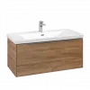 Villeroy & Boch Subway 3.0 Тумба под раковину, 1 выдвижной ящик, 973 x 429 x 478 mm, Oak Kansas C56900RH
