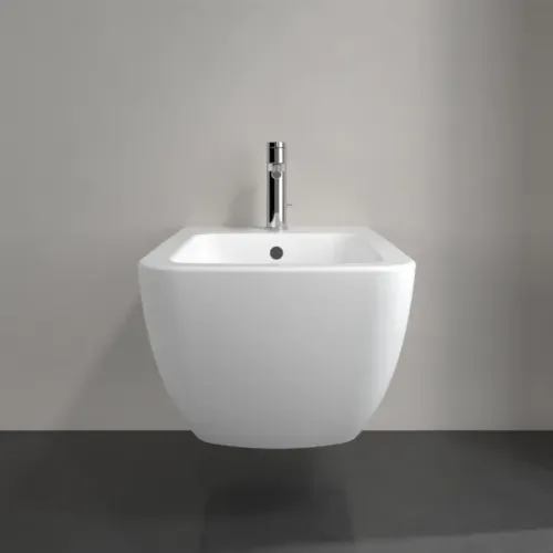 Villeroy & Boch Venticello Биде, настенный, 375 x 560 mm, Stone White CeramicPlus 441100RW