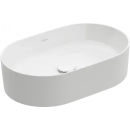 Villeroy & Boch Collaro Раковина для установки на столешницу, 560 x 360 x 145 mm, Альпийский белый, без перелива 4A195601