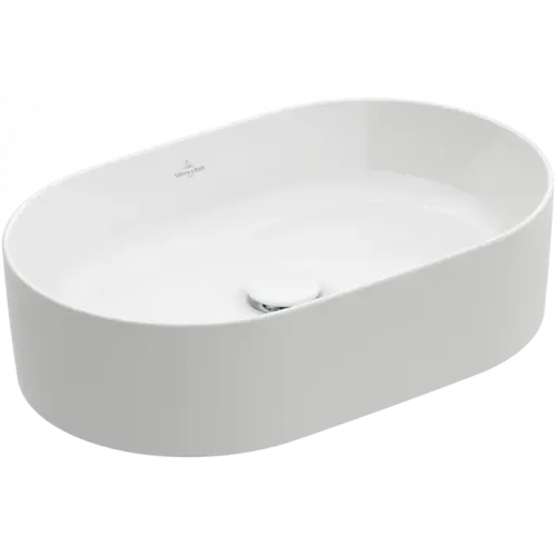 Villeroy & Boch Collaro Раковина для установки на столешницу, 560 x 360 x 145 mm, Альпийский белый, без перелива 4A195601