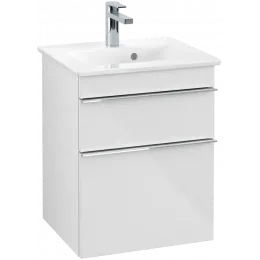 Villeroy & Boch Venticello Тумба под раковину, 2 выдвижных ящика, 466 x 590 x 425 mm, Glossy White / Glossy White A92201DH