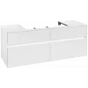 Villeroy & Boch Collaro Тумба под раковину, с подсветкой, 4 выдвижных ящика, 1400 x 548 x 500 mm, Glossy White / Glossy White C088B0DH