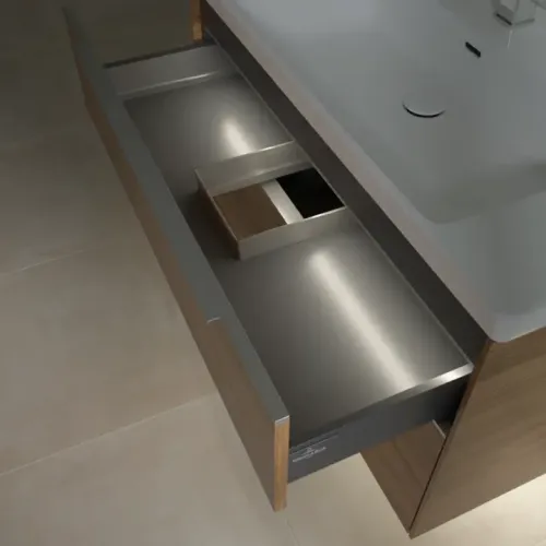 Villeroy & Boch Subway 3.0 Тумба под раковину, с подсветкой, 2 выдвижных ящика, 973 x 576 x 478 mm, Oak Kansas C570L0RH