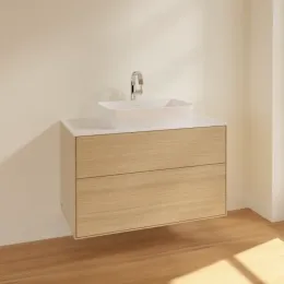 Villeroy & Boch Finion Тумба под раковину, 2 выдвижных ящика, 1000 x 603 x 501 mm, Oak Veneer F76100PC