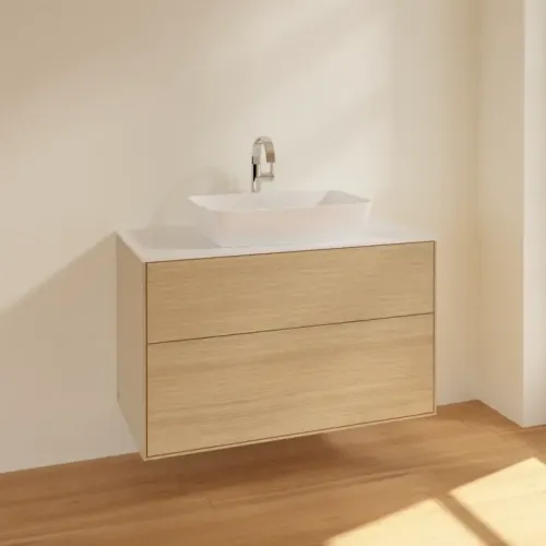 Villeroy & Boch Finion Тумба под раковину, 2 выдвижных ящика, 1000 x 603 x 501 mm, Oak Veneer F76100PC