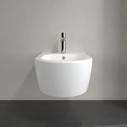 Villeroy & Boch Avento Биде, настенный, 370 x 530 mm, Stone White CeramicPlus 540500RW