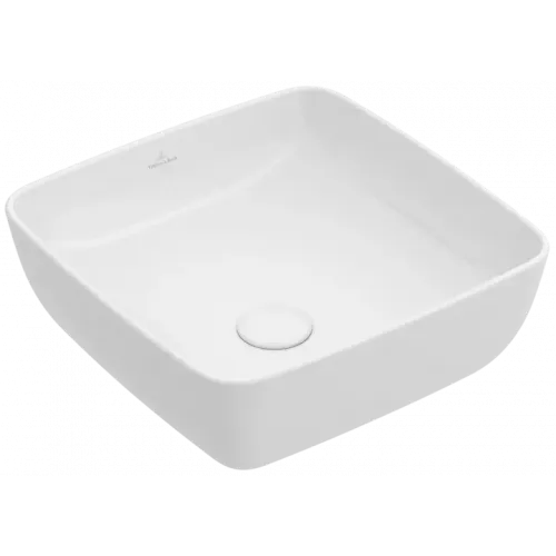 Villeroy & Boch Artis Раковина для установки на столешницу, 410 x 410 x 130 mm, Альпийский белый CeramicPlus, без перелива 417841R1