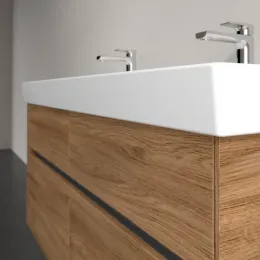 Villeroy & Boch Collaro Тумба под раковину, с подсветкой, 4 выдвижных ящика, 1154 x 546 x 444 mm, Oak Kansas C012B0RH