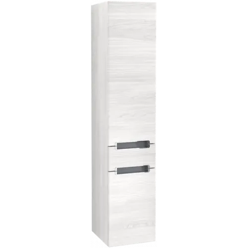 Villeroy & Boch Subway 2.0 Шкаф-пенал, 1 выдвижной ящик, 2 двери, 350 x 1650 x 370 mm, White Wood A70810E8