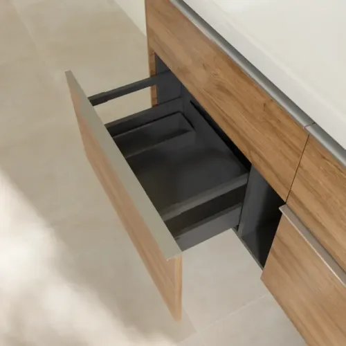 Villeroy & Boch Subway 3.0 Тумба под раковину, 4 выдвижных ящика, 1272 x 576 x 478 mm, Oak Kansas C60200RH