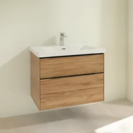 Villeroy & Boch Subway 3.0 Тумба под раковину, 2 выдвижных ящика, 772 x 576 x 478 mm, Oak Kansas C57401RH