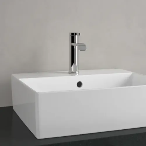 Villeroy & Boch Memento 2.0 Раковина для установки на столешницу, 498 x 420 x 139 mm, Альпийский белый, с переливом 4A075001