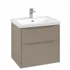 Villeroy & Boch Subway 3.0 Тумба под раковину, 2 выдвижных ящика, 622 x 576 x 478 mm, Taupe C57602VM
