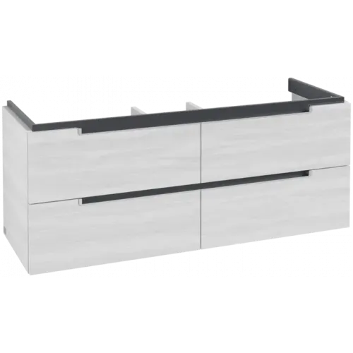 Villeroy & Boch Subway 2.0 Тумба под раковину, 4 выдвижных ящика, 1287 x 520 x 449 mm, White Wood A69800E8