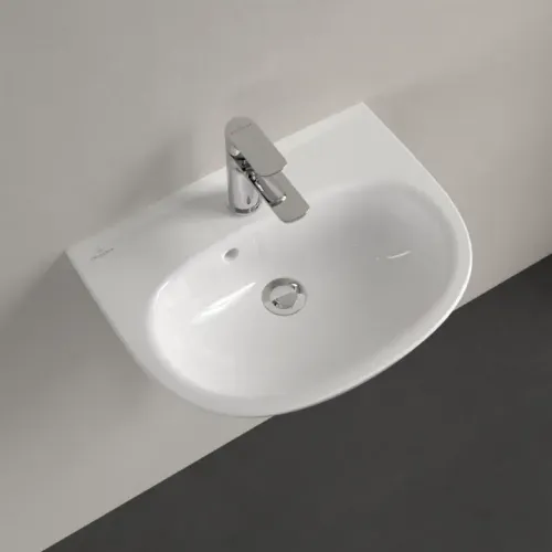 Villeroy & Boch O.novo Раковина компактная, 500 x 380 x 160 mm, Альпийский белый, с переливом 43405001