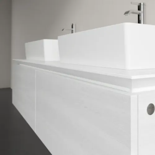 Villeroy & Boch Legato Тумба под раковину, 2 выдвижных ящика, 1400 x 380 x 500 mm, White Wood / White Wood B66800E8