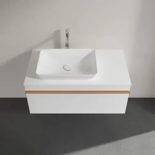 Villeroy & Boch Venticello Тумба под раковину, 1 выдвижной ящик, 957 x 436 x 502 mm, Glossy White / Glossy White A94705DH