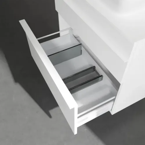 Villeroy & Boch Venticello Тумба под раковину, 2 выдвижных ящика, 757 x 606 x 502 mm, Glossy White / Glossy White A94002DH