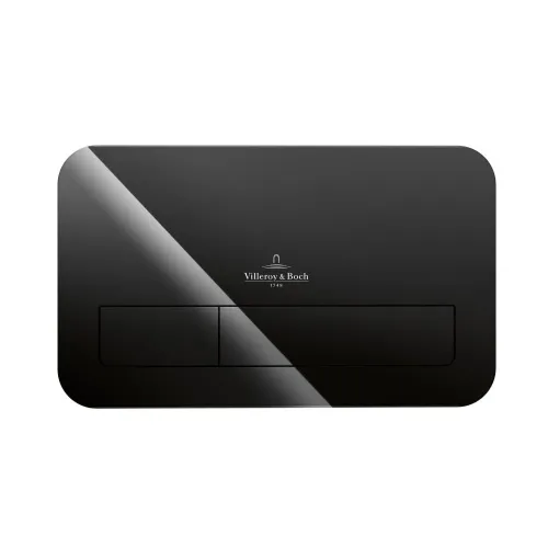 Клавиша (кнопка) смыва Villeroy & Boch ViConnect стеклянная, цвет глянцевый черный 922400RB