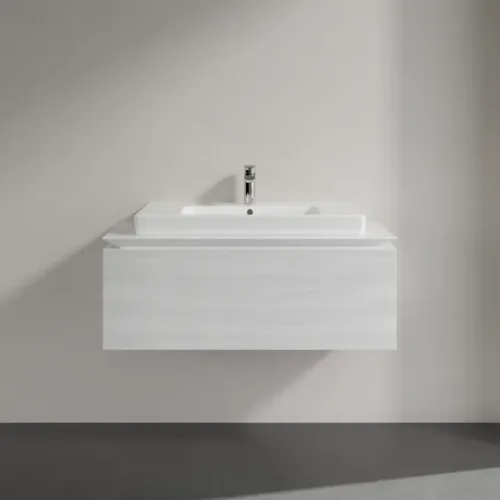 Villeroy & Boch Legato Тумба под раковину, 1 выдвижной ящик, 1000 x 380 x 500 mm, White Wood / White Wood B69400E8