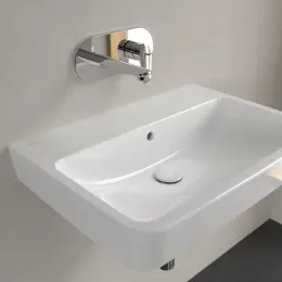 Villeroy & Boch O.novo Pаковина, 650 x 460 x 175 mm, Альпийский белый, с переливом, задняя сторона и нижняя сторона шлифованные 4A41KJ01