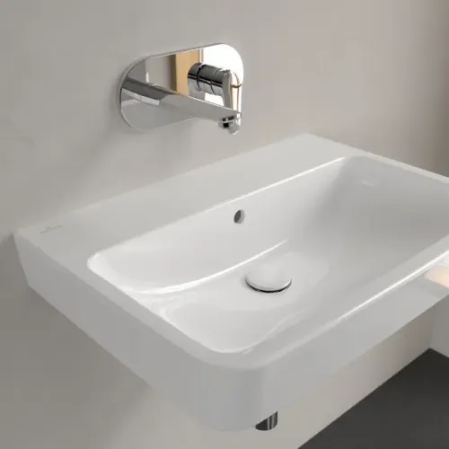 Villeroy & Boch O.novo Pаковина, 650 x 460 x 175 mm, Альпийский белый, с переливом, задняя сторона и нижняя сторона шлифованные 4A41KJ01