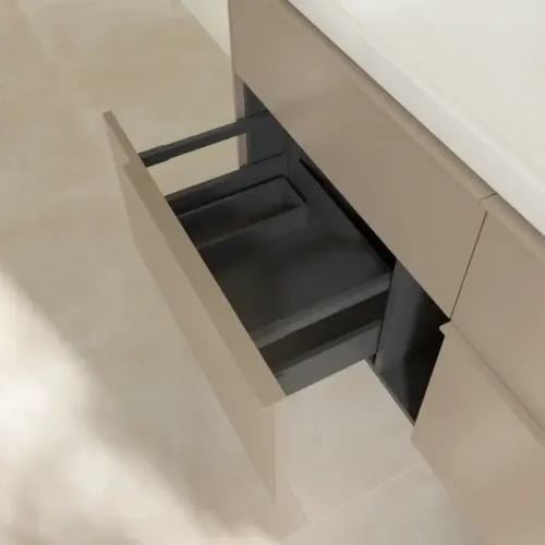 Villeroy & Boch Subway 3.0 Тумба под раковину, 4 выдвижных ящика, 1272 x 576 x 478 mm, Taupe C60202VM