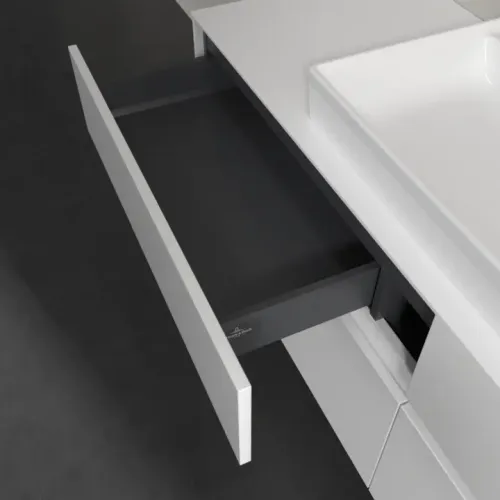 Villeroy & Boch Collaro Тумба под раковину, с подсветкой, 4 выдвижных ящика, 1600 x 548 x 500 mm, Glossy White / Glossy White C028B0DH