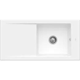 Villeroy & Boch Timeline 60 Мойка, включая Комплект слива с ручным управлением, выкл Керамика, 1000 x 510 mm, Snow White CeramicPlus 679001KG