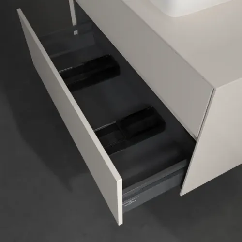 Villeroy & Boch Collaro Тумба под раковину, 2 выдвижных ящика, 1000 x 548 x 500 mm, Soft Grey / Soft Grey C10900VK