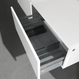 Villeroy & Boch Legato Тумба под раковину, 2 выдвижных ящика, 1600 x 380 x 500 mm, Glossy White / Glossy White B76300DH