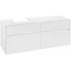 Villeroy & Boch Collaro Тумба под раковину, 4 выдвижных ящика, 1400 x 548 x 500 mm, Glossy White / Glossy White C10100DH
