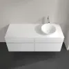 Villeroy & Boch Legato Тумба под раковину, 4 выдвижных ящика, 1400 x 550 x 500 mm, Glossy White / Glossy White B59000DH