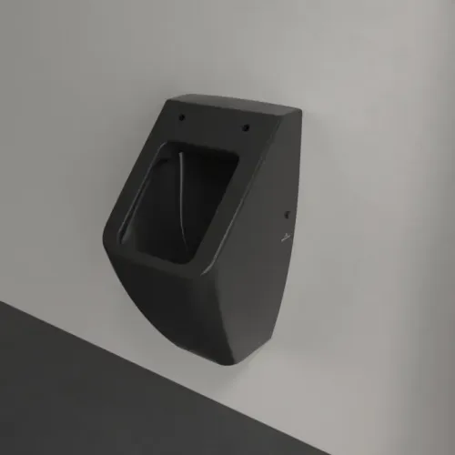 Villeroy & Boch Venticello Писсуар, с отверстиями для крепежа крышки, Скрытый подвод воды, 285 x 320 mm, Ebony CeramicPlus 5504R1S5