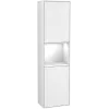 Villeroy & Boch Finion Шкаф-пенал, с подсветкой, 2 двери, 418 x 1516 x 270 mm, Glossy White Lacquer / Glossy White Lacquer F470GFGF