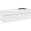 Villeroy & Boch Legato Тумба под раковину, 4 выдвижных ящика, 1600 x 550 x 500 mm, Glossy White / Glossy White B76600DH