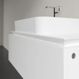 Villeroy & Boch Legato Тумба под раковину, 1 выдвижной ящик, 1000 x 380 x 500 mm, Glossy White / Glossy White B75500DH