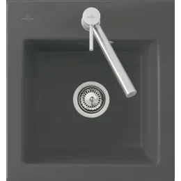 Villeroy & Boch Subway 45 XS flat Мойка, включая Комплект слива с эксцентриком, выкл Керамика, 440 x 475 mm, Fossil CeramicPlus 67812FKD