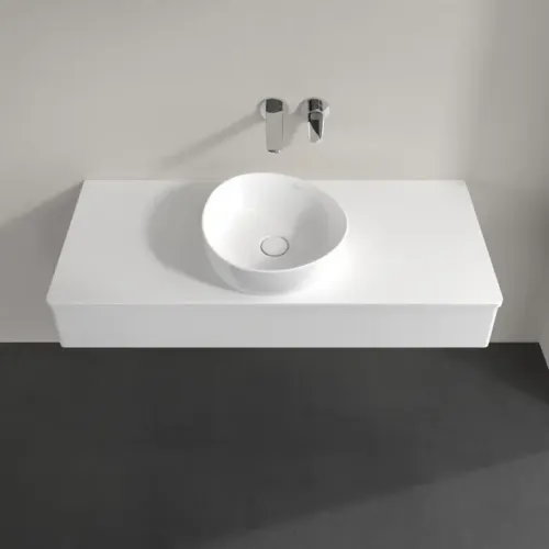 Villeroy & Boch Antao Тумба под раковину, с подсветкой, 1 выдвижной ящик, 1200 x 190 x 500 mm, лицевая поверхность без текстурированной отделки, Glossy White Lacquer / Glossy White Lacquer L10010GF