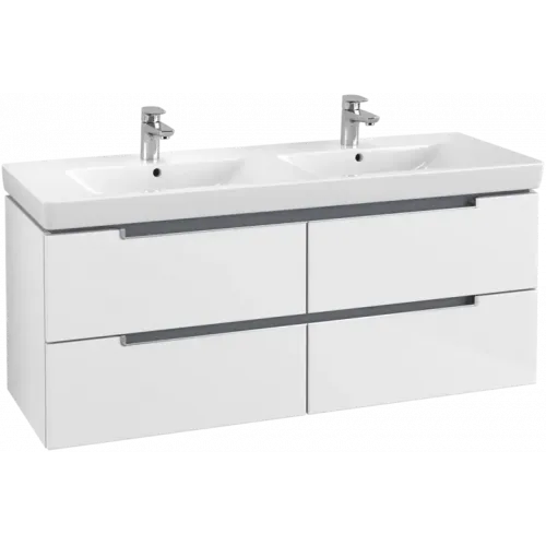 Villeroy & Boch Subway 2.0 Тумба под раковину, 4 выдвижных ящика, 1287 x 520 x 449 mm, Glossy White A69900DH